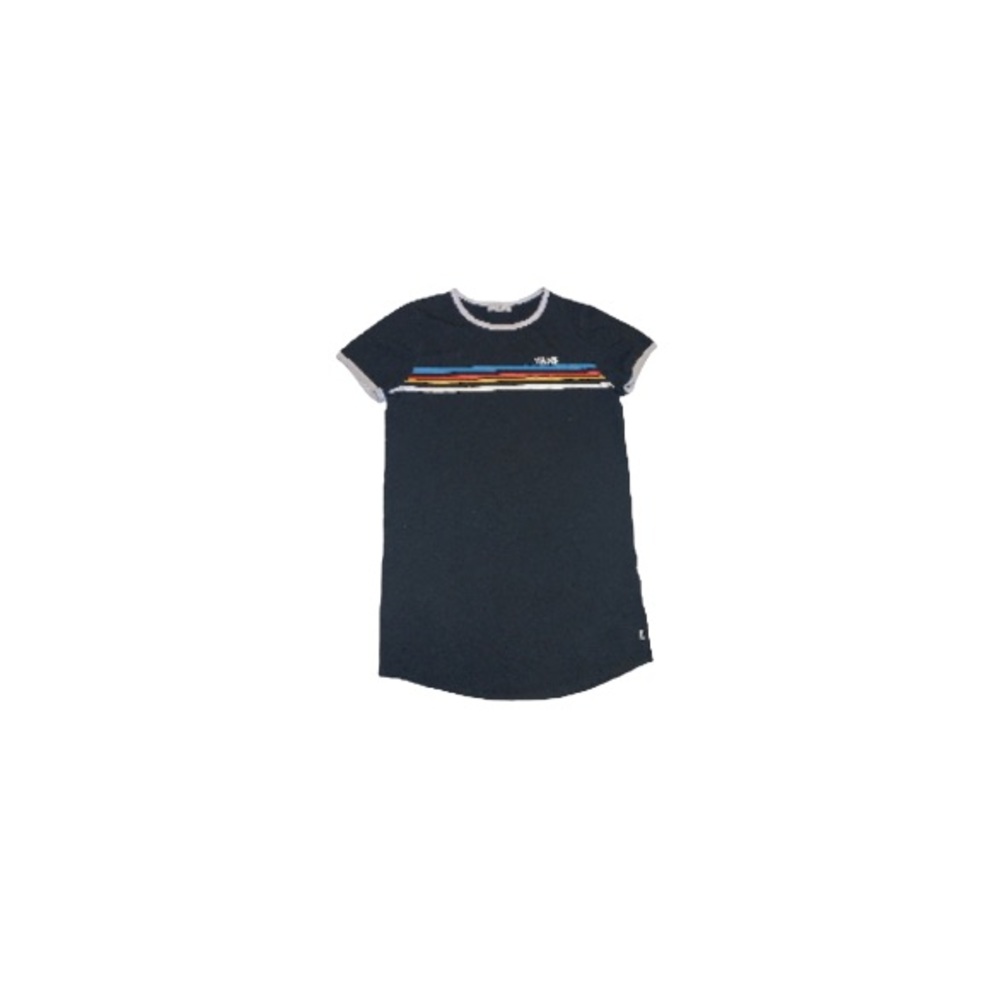 Vans Black and Rainbow Y2K T-Shirt Dress - Women’s Size Large